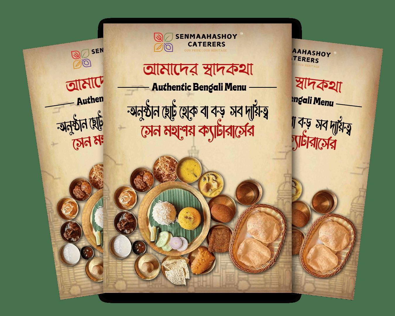 Authentic Bengali Menu